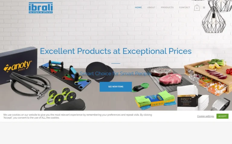 Ibrali multi-category e-commerce website project screenshot